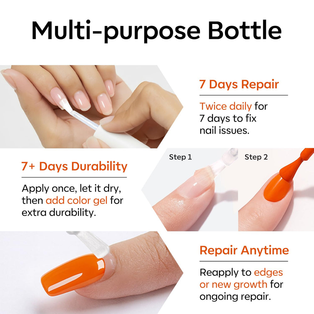 Modelones repair for chipped and brittle nails during daily wear.
