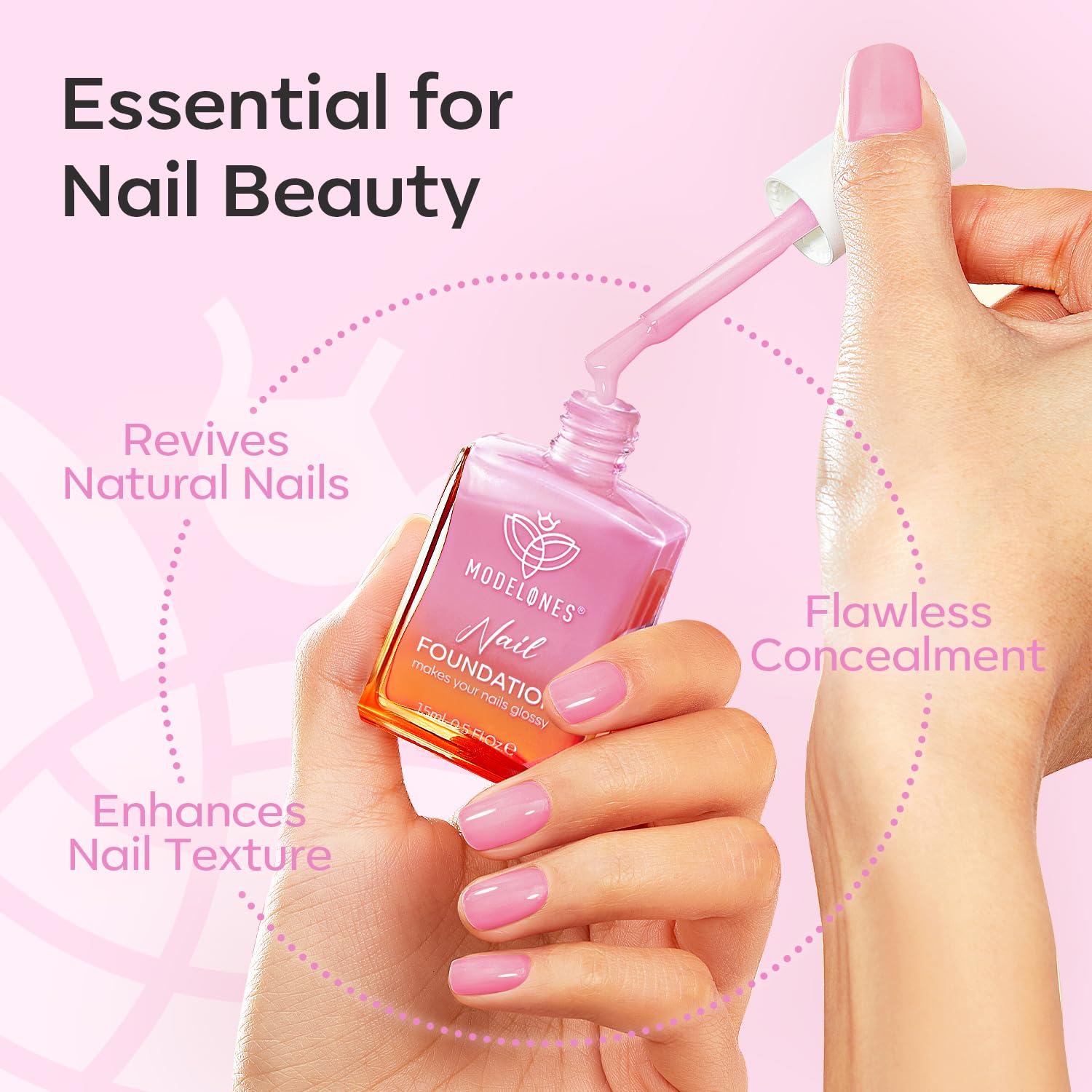 Modelones Nail Strengthener Jelly packaging box highlights gift-ready packaging