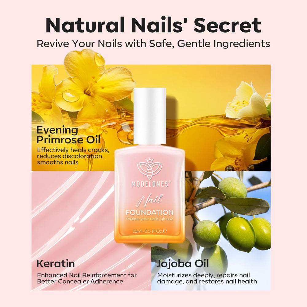 Modelones nail strengthener kit packaging, ideal for gifting.
