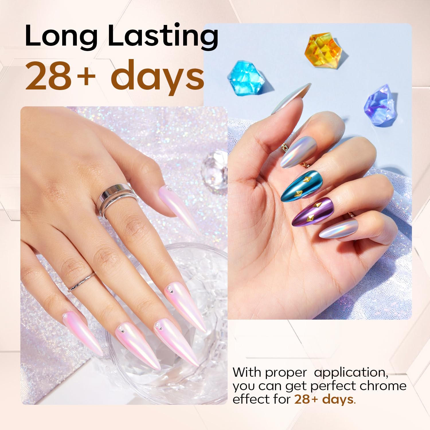 Modelones long-lasting gel polish keeps your manicure glossy for weeks