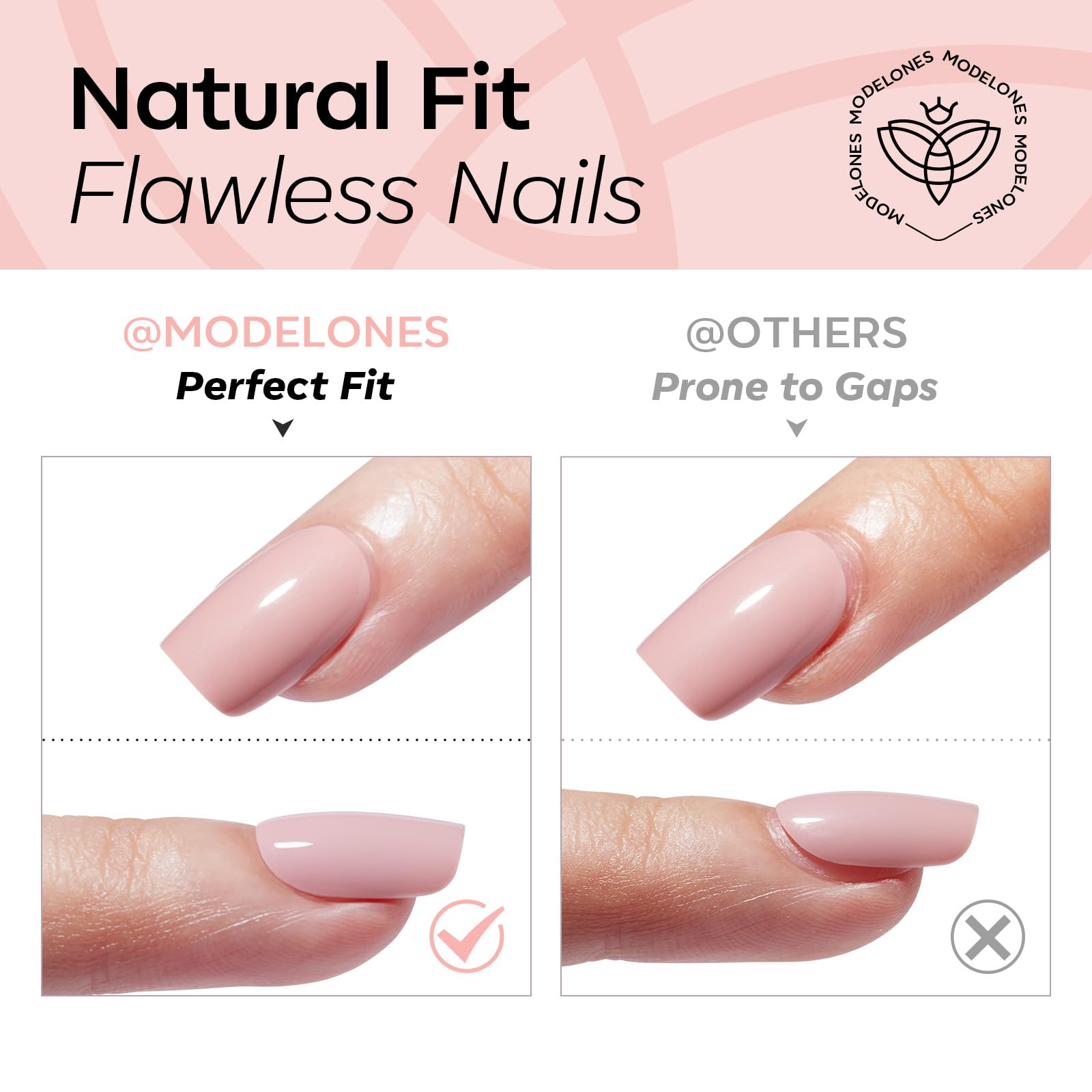 Cuticle stick prep tool for Modelones Nude Pink nails