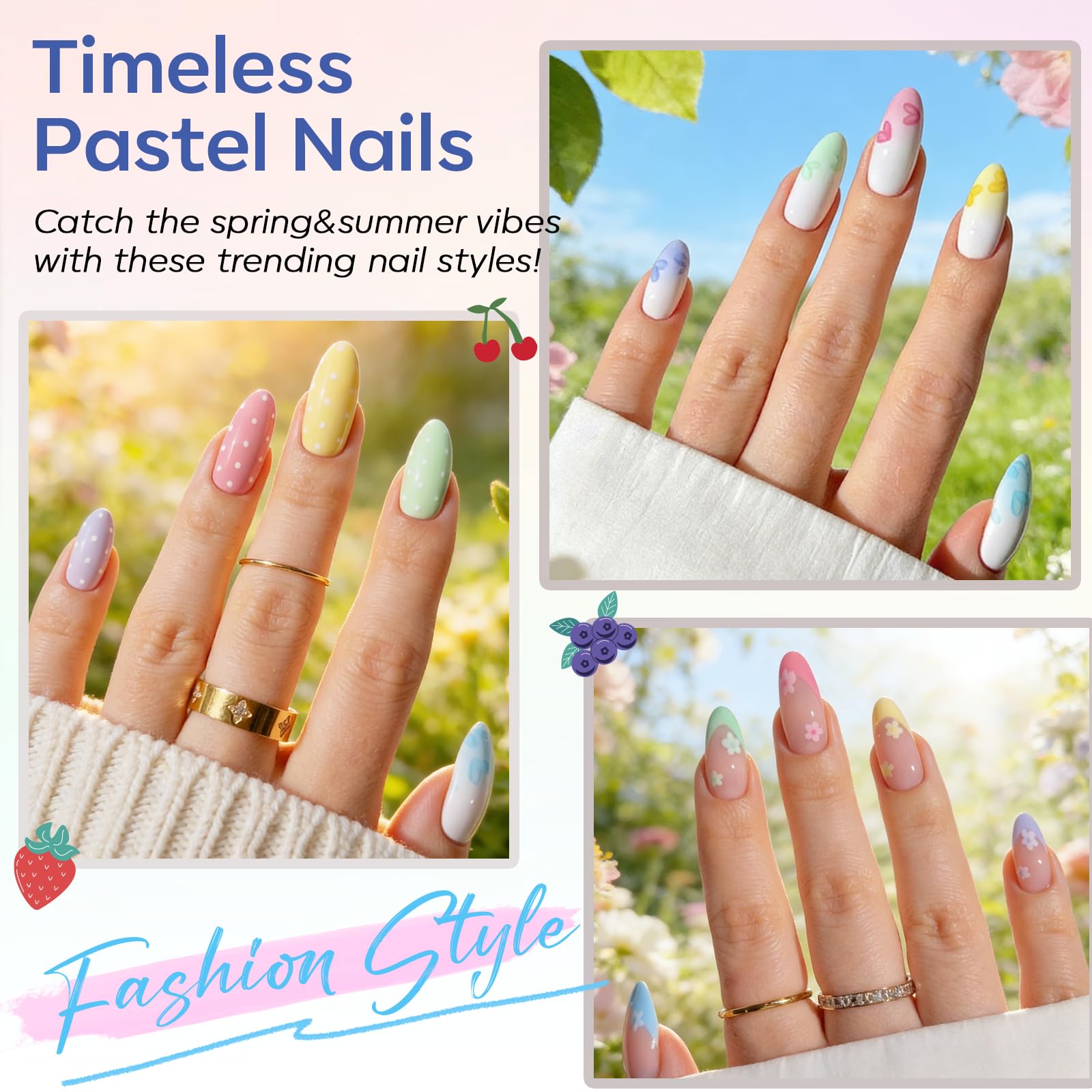 Modelones pastel blue gel nail polish for vibrant, chip-resistant color.
