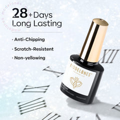 Modelones rainbow shimmer on nails ideal for festive, celebratory manicures