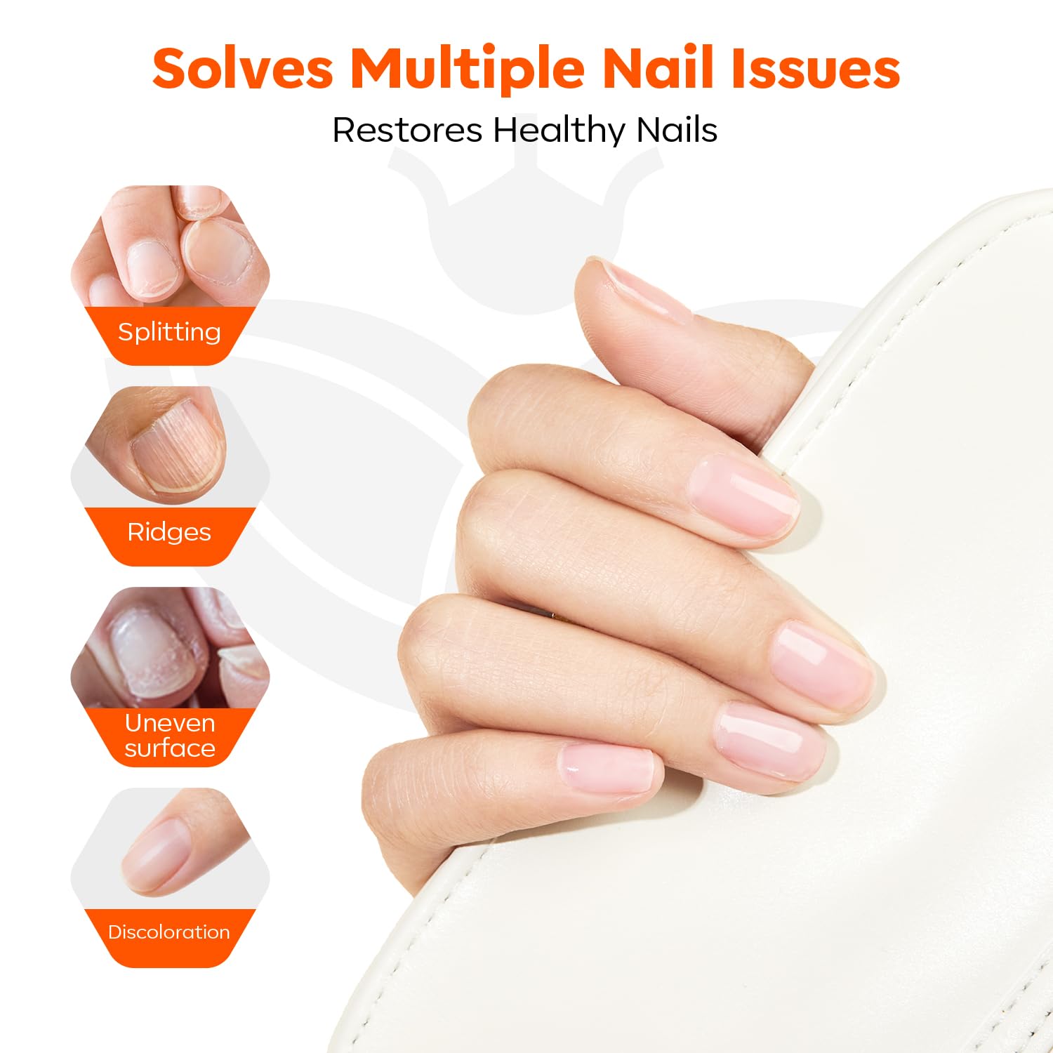 Modelones scented-nail-strengthener offers a gentle fragrance for a pleasant care routine.