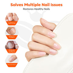 Modelones scented-nail-strengthener offers a gentle fragrance for a pleasant care routine.