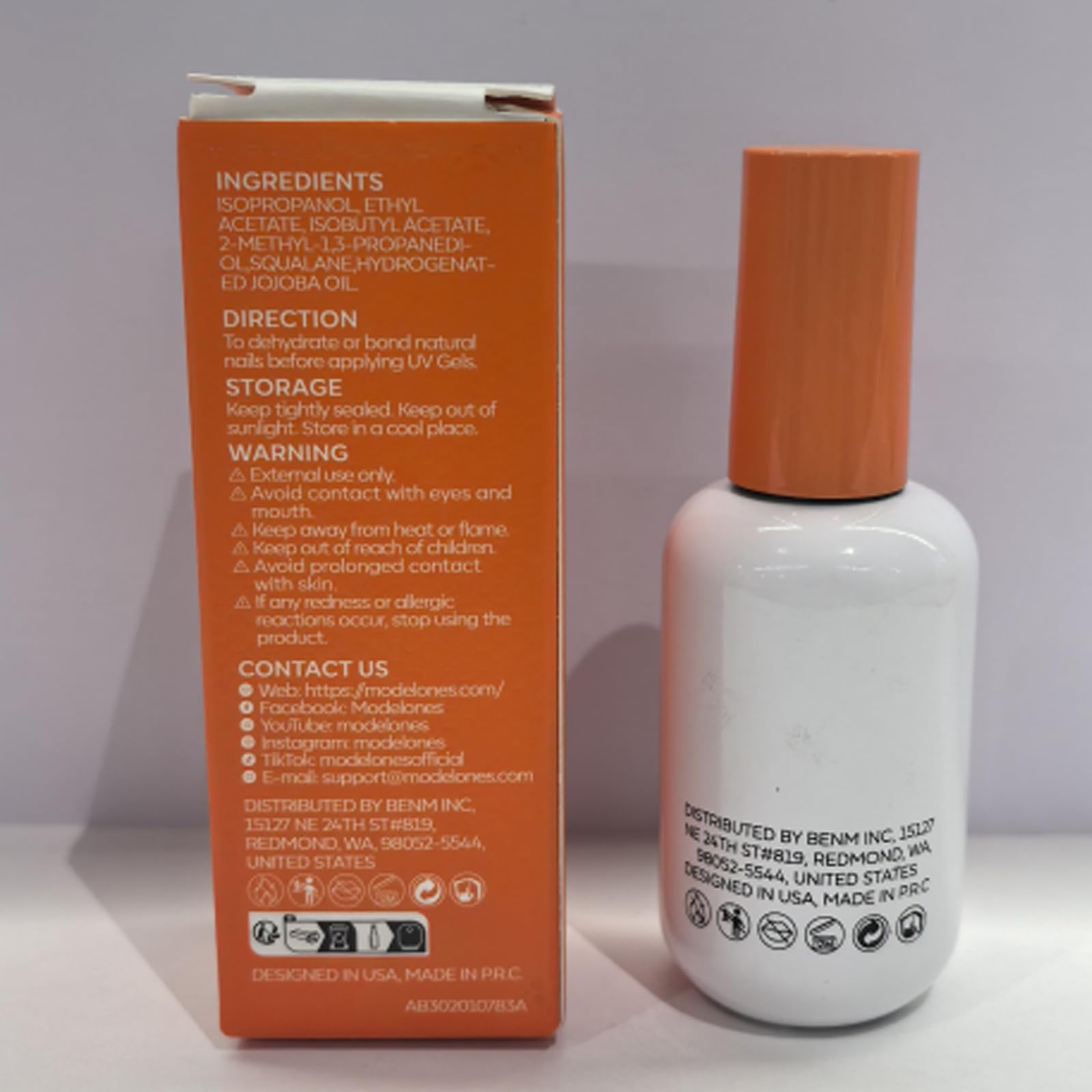 Modelones safety reminder to perform skin test before use.