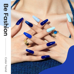 Modelones Sky-blue gel polish provides airy color for casual wear