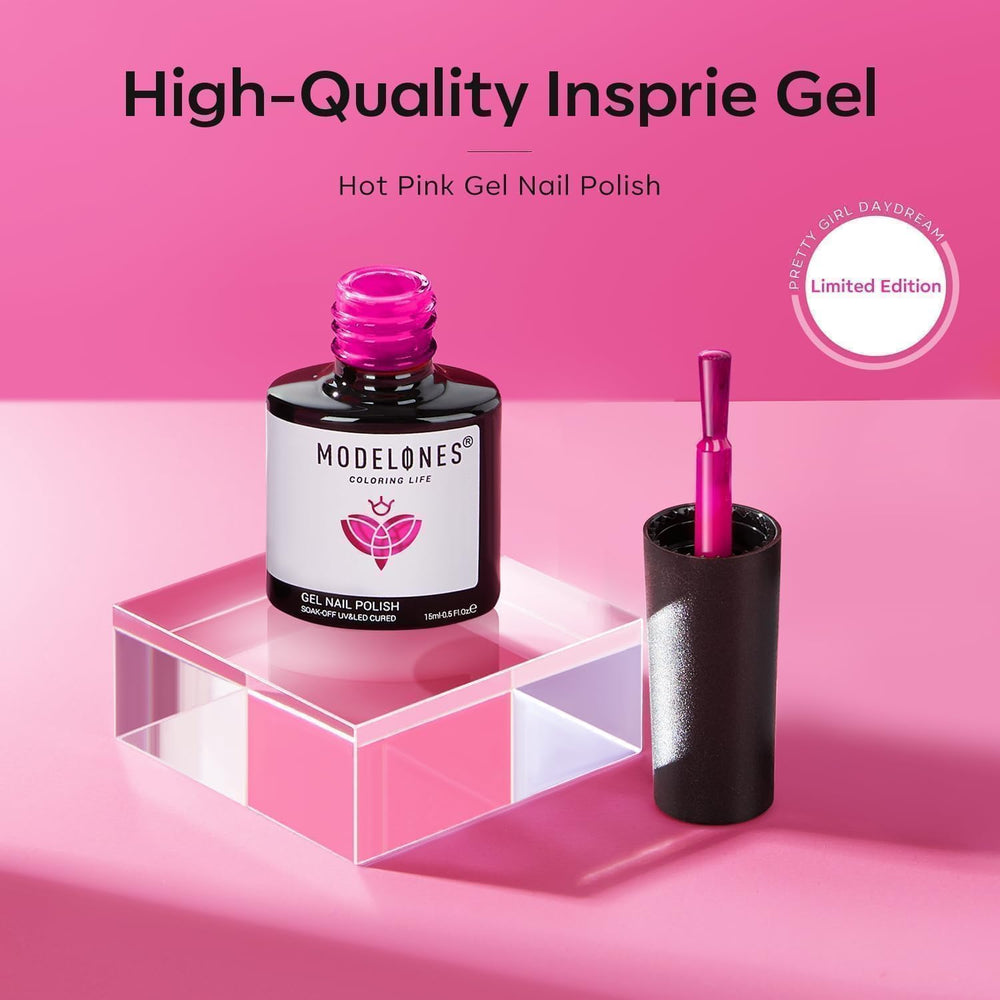 Modelones soak-off formula designed for simple, clean removal.