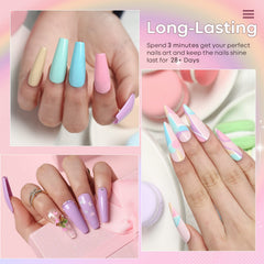 Modelones blue pastel gel swatch showing smooth application