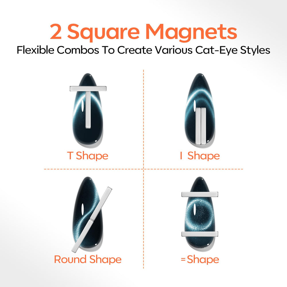Modelones Square Magnet for modern nail art silhouettes