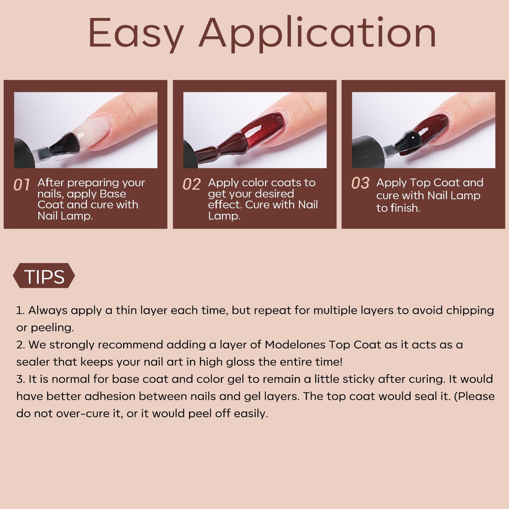 Modelones swatches show nude palette for versatile occasions