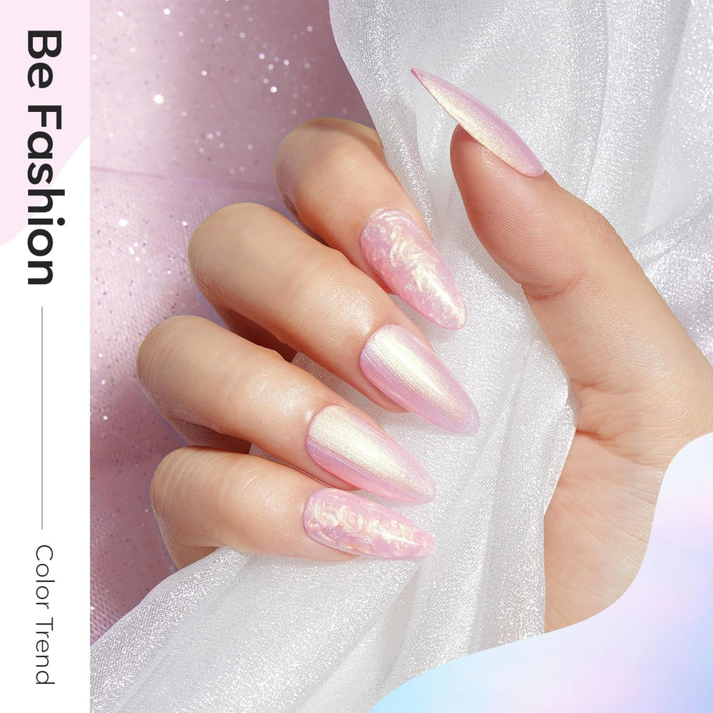Modelones Swirl shell thread effect demonstration for nail art