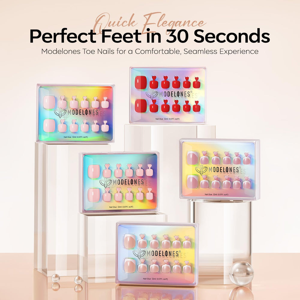 Modelones waterproof and durable toe nails suitable for daily wear