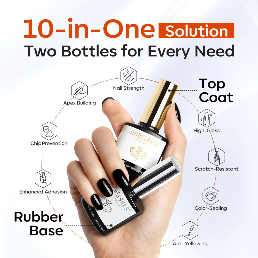 Modelones wide brush enables smooth, bubble-free application.