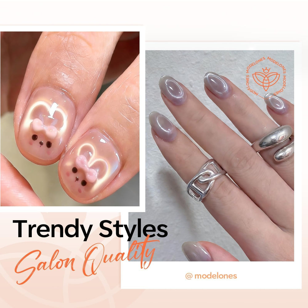 Modelones Y-shaped guide enables flawless cat eye patterns