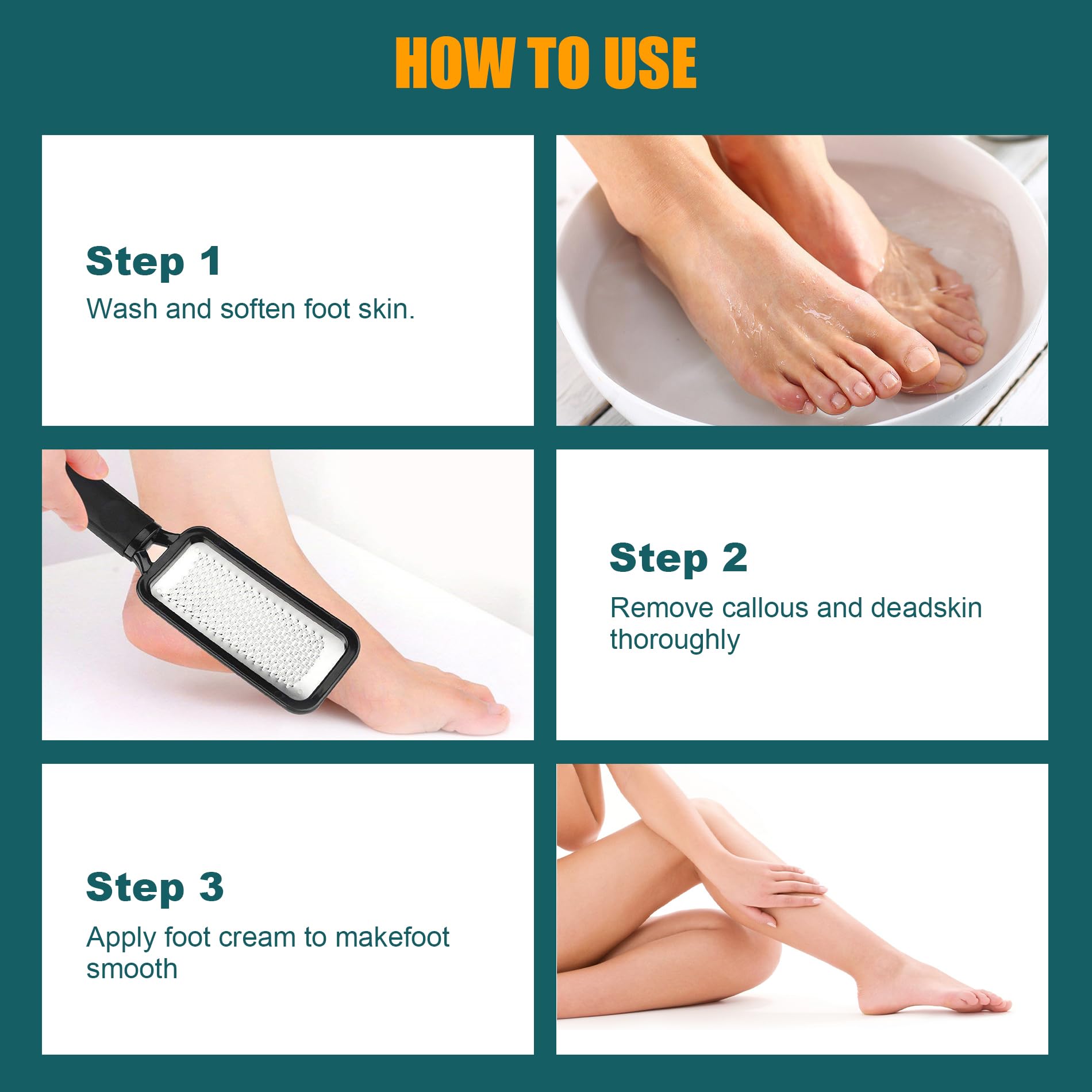MODENGKONGJIAN foot file ergonomic design for easy angles