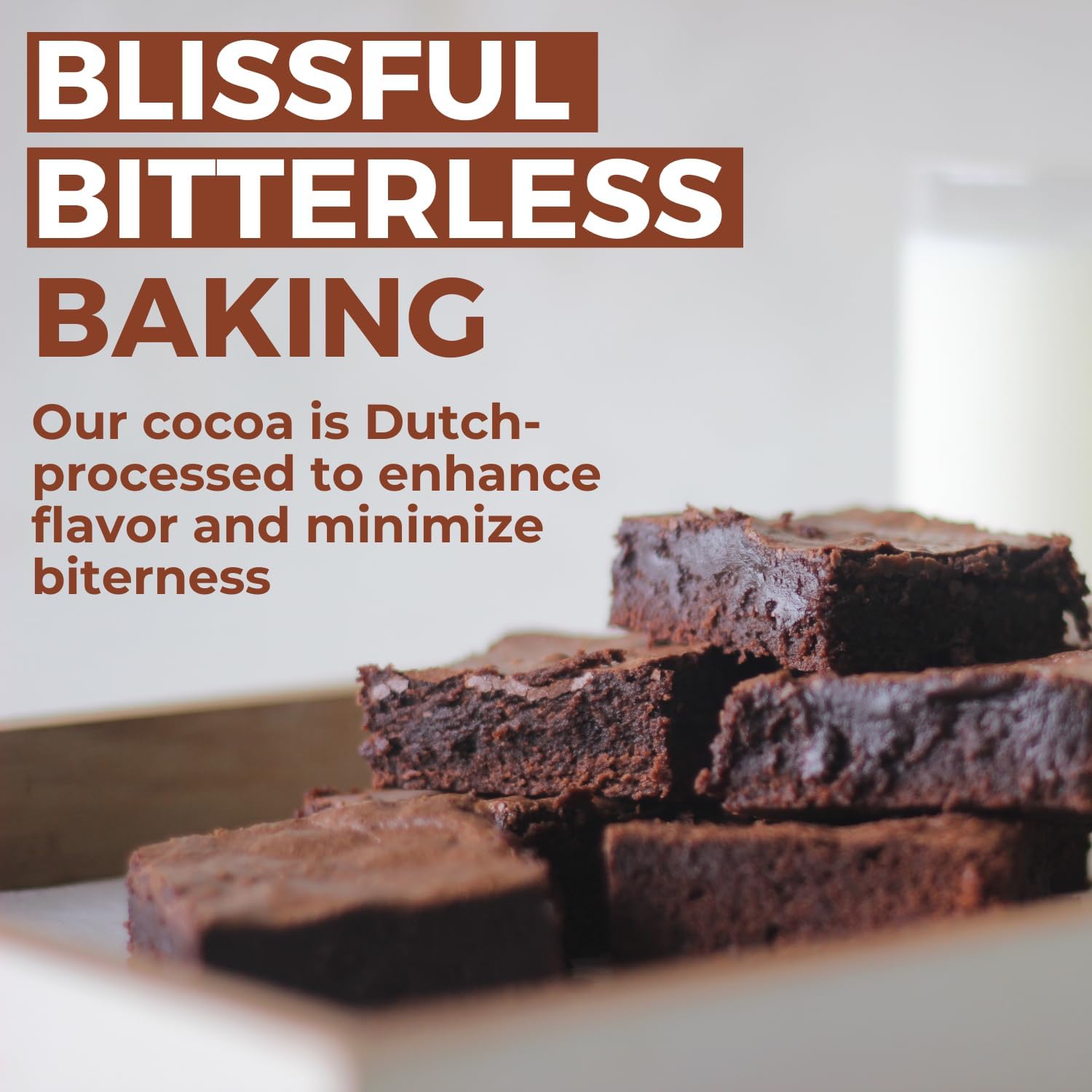 Modern Mountain Cocoa Powder with measuring spoon ready for precise baking.