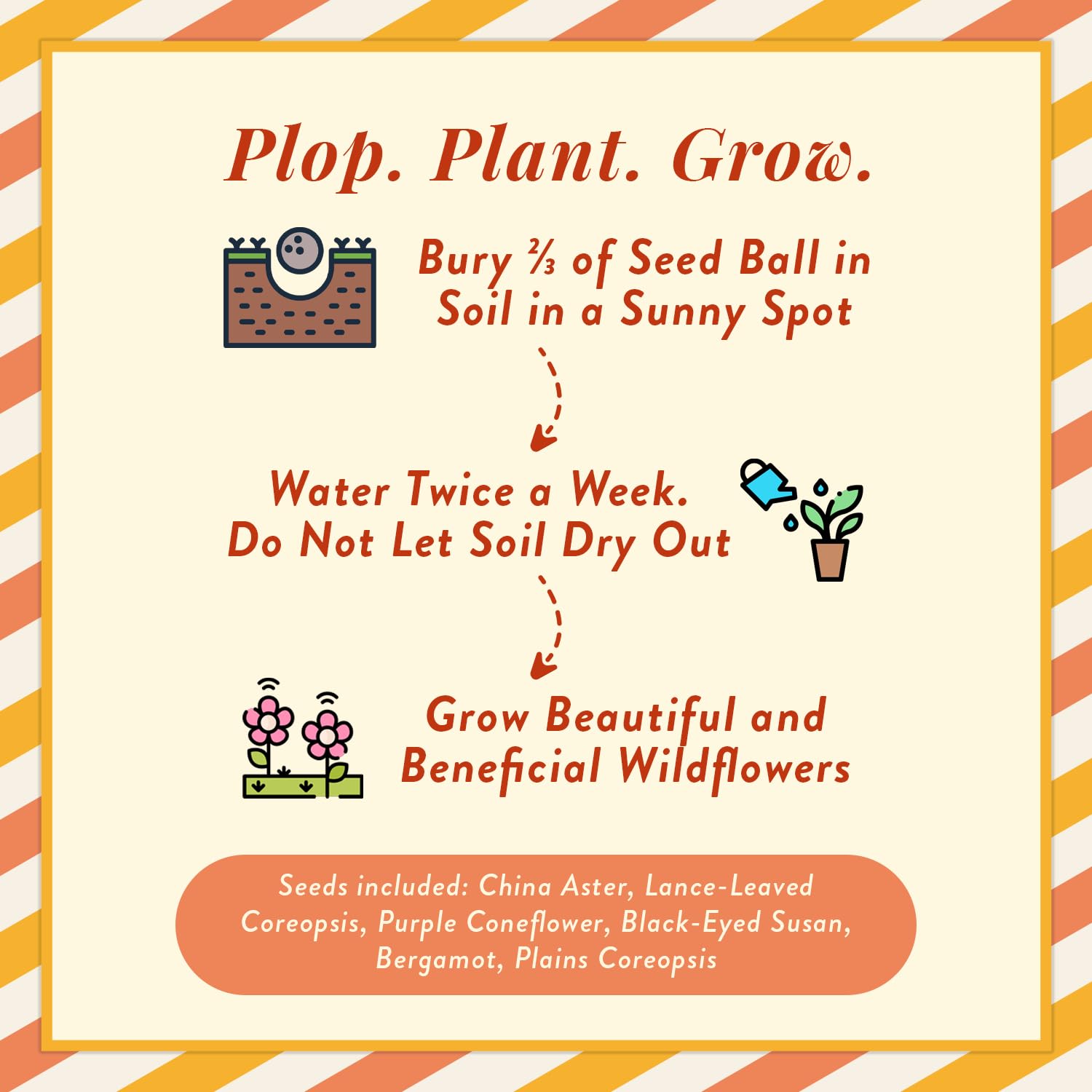 Modern Sprout Seed Ball Poops chickadee design supports kid-friendly gardening.
