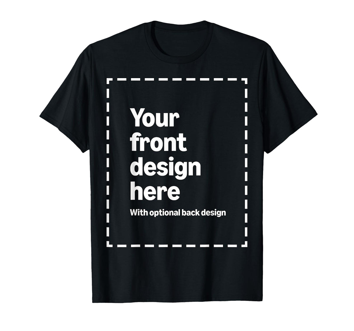 Modify by Amazon Merch on Demand front and back print tee—perfect for personalized gifts and events