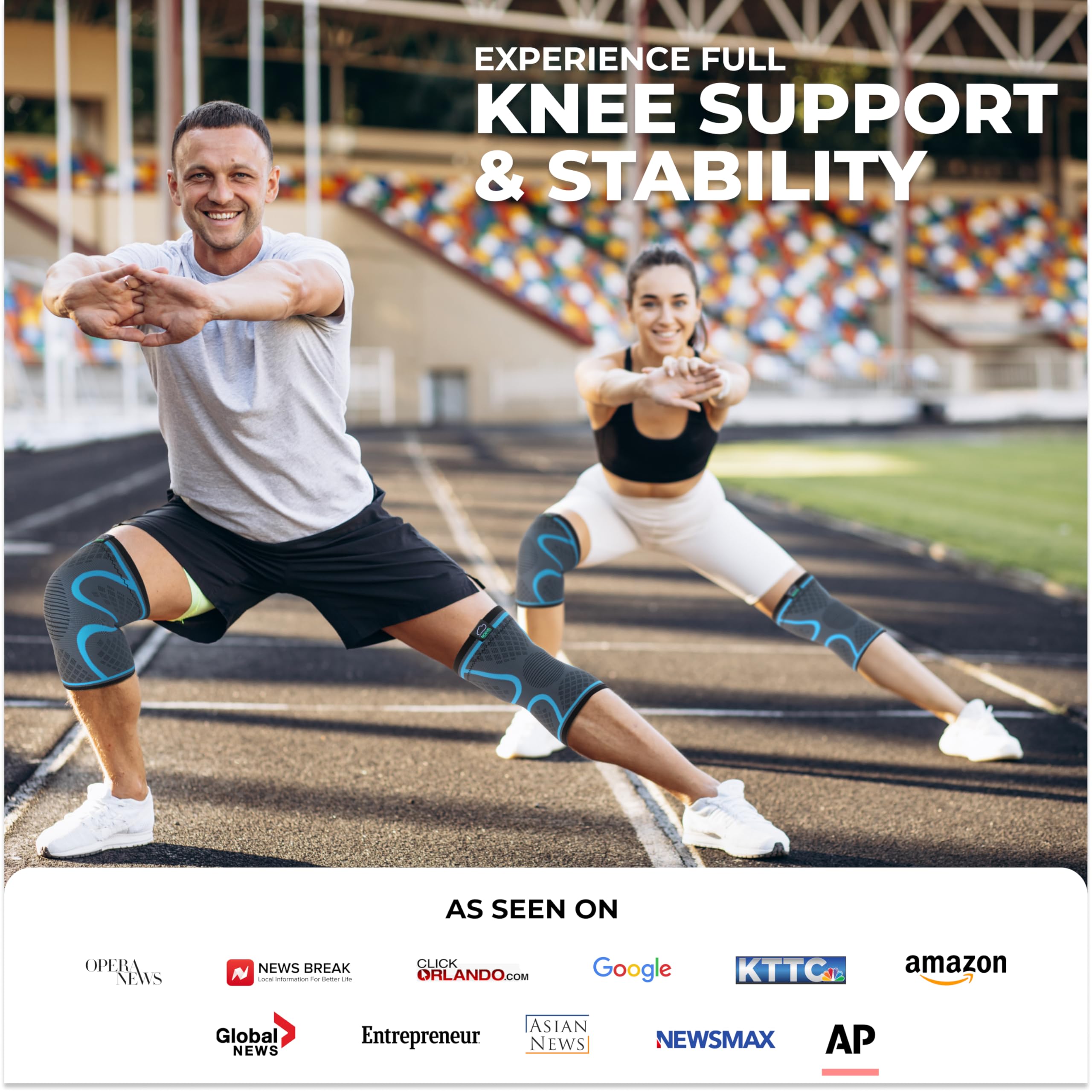 Ergonomic fit Modvel knee brace hugs the knee for snug comfort