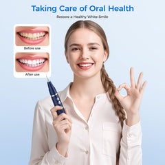 Moeckearla dental calculus remover with waterproof design for easy rinsing after cleaning.