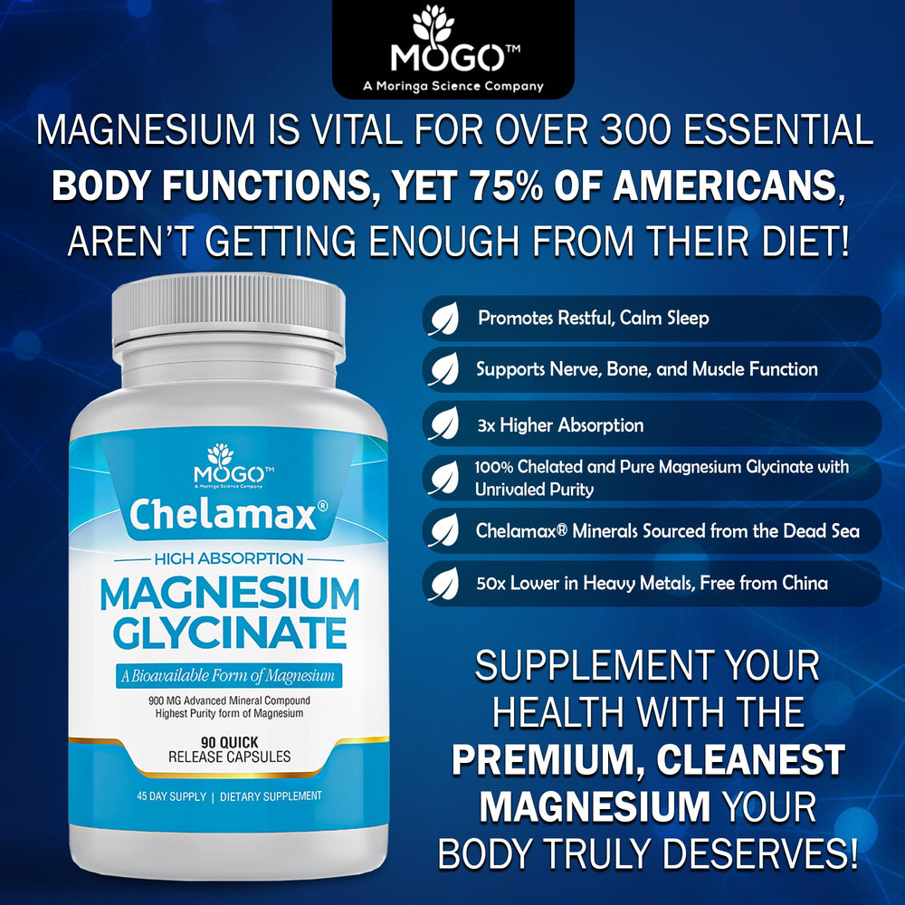 Mogo Chelamax night-relaxation-scene illustrates potential calm evenings with magnesium glycinate.