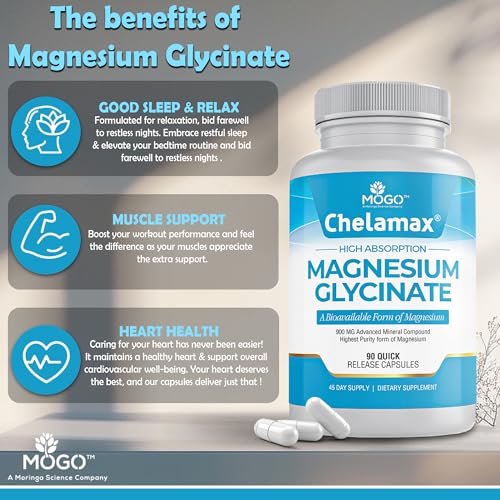 Mogo Chelamax Dead Sea-mineral contrast emphasizes pure magnesium source for gentle supplementation.