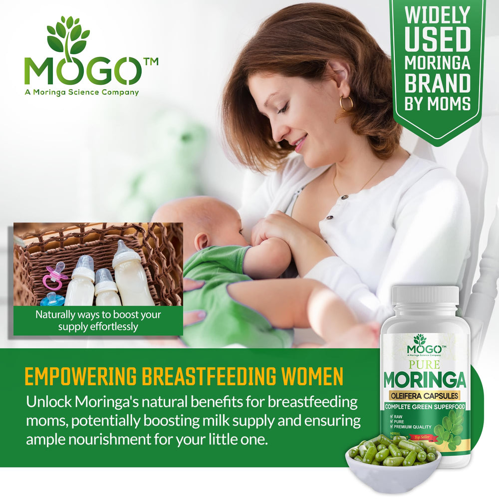 MOGO Moringa capsules lactation use suggestion for breastfeeding support