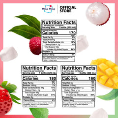 Mogu Mogu nata de coco coconut jelly close-up highlighting chewy texture.