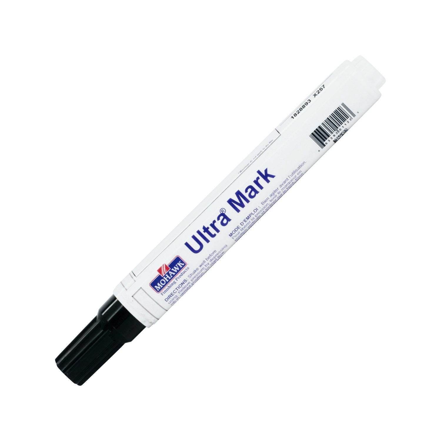 Mohawk Ultra Mark white-tip marker for precise wood touchups and repairs.