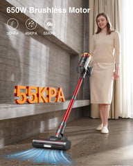 mohomo cordless vacuum with OLED touch screen for easy control