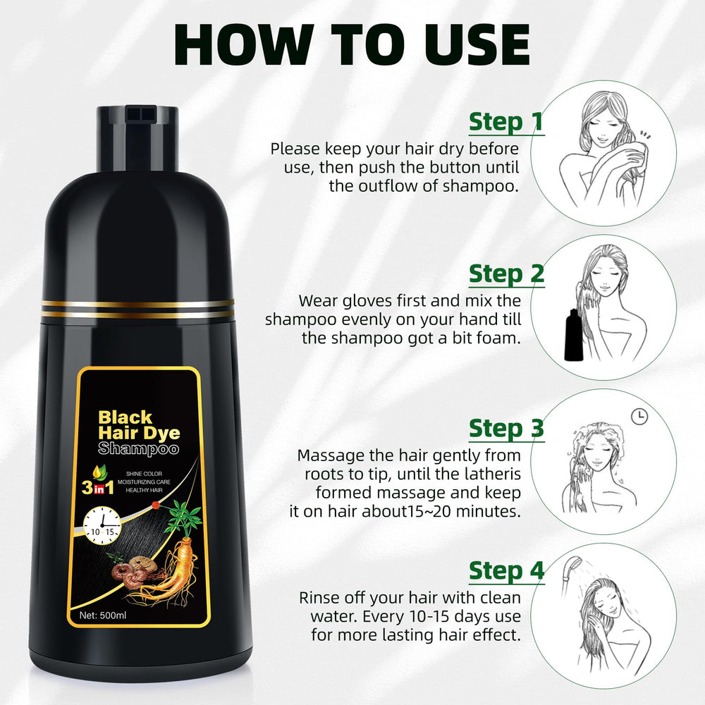 MOISTAR at-home coloring routine for convenient rich black shade
