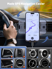 MOKPR 360-degree rotation enables ideal GPS viewing while charging.