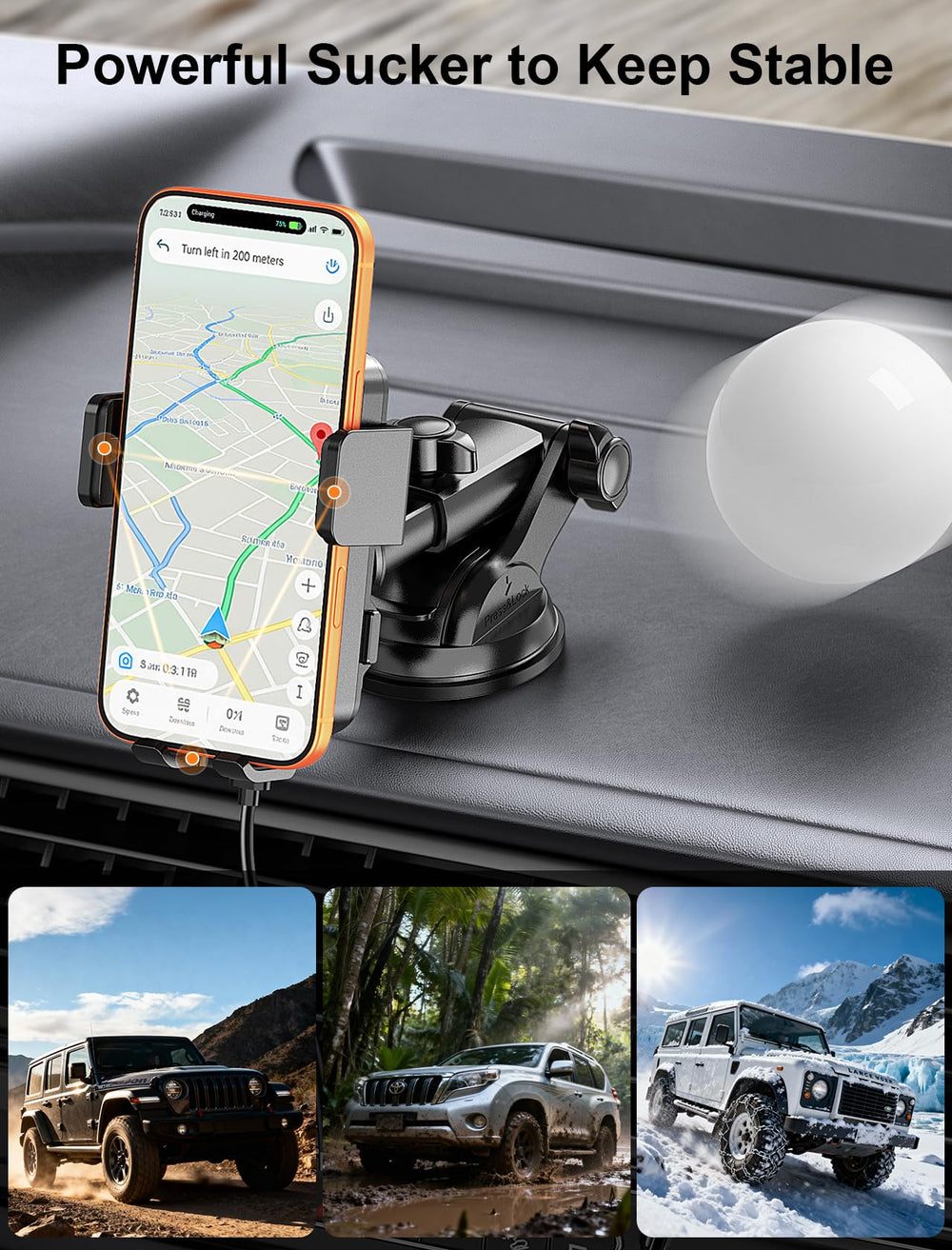 MOKPR FOD and case-friendly charging powers through cases up to 4 mm.