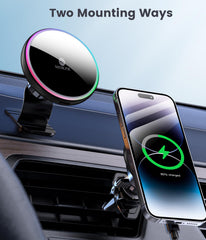 MOKPR MagSafe vent-mount holder keeps your phone secure on the road.