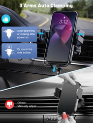 MOKPR smart alignment charging guides your phone to the best charging area.