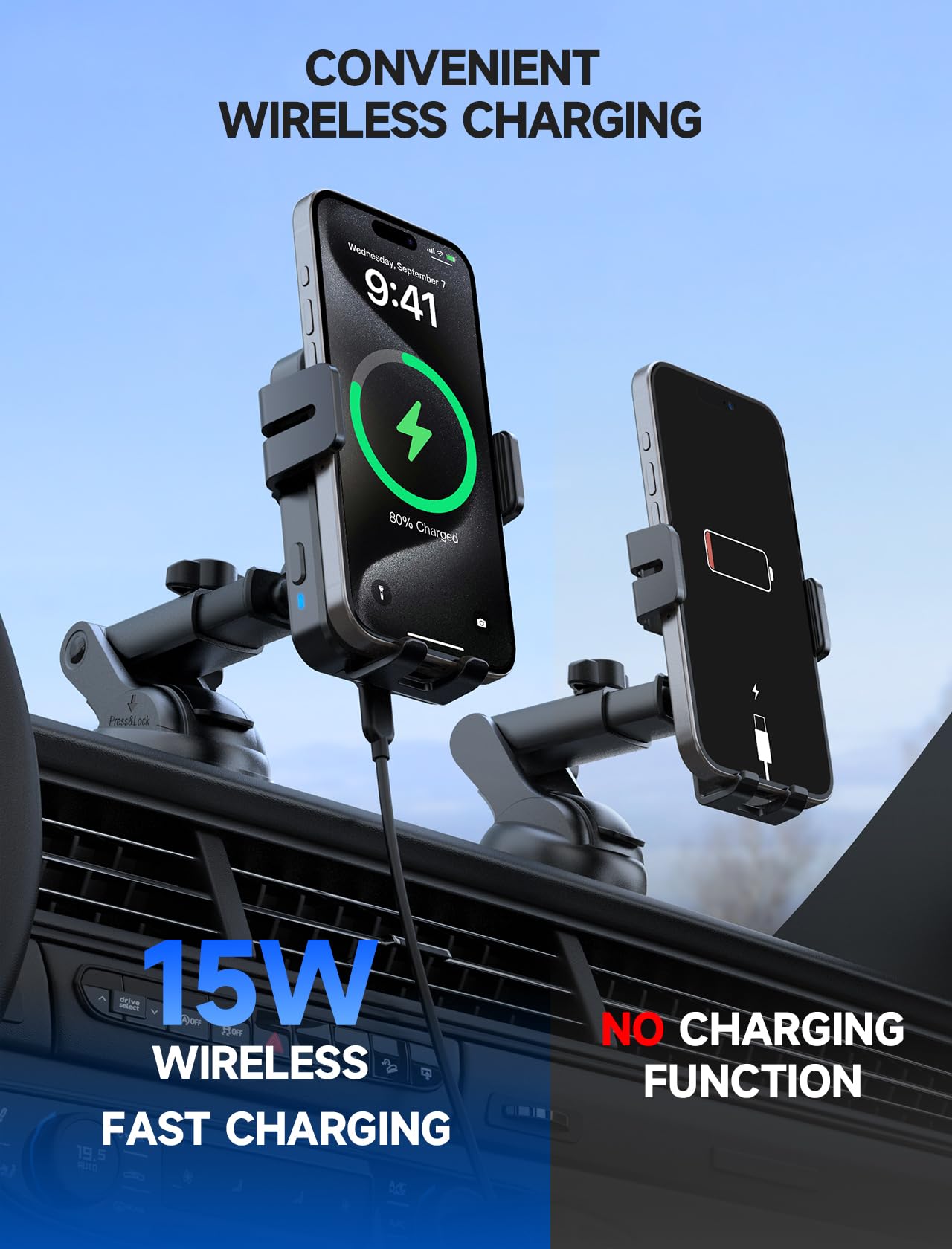MOKPR case-friendly charging through phone cases up to 4mm thick