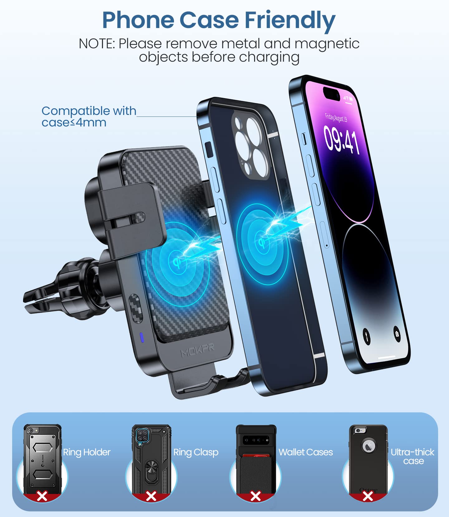 MOKPR non-slip pad protects your device during driving