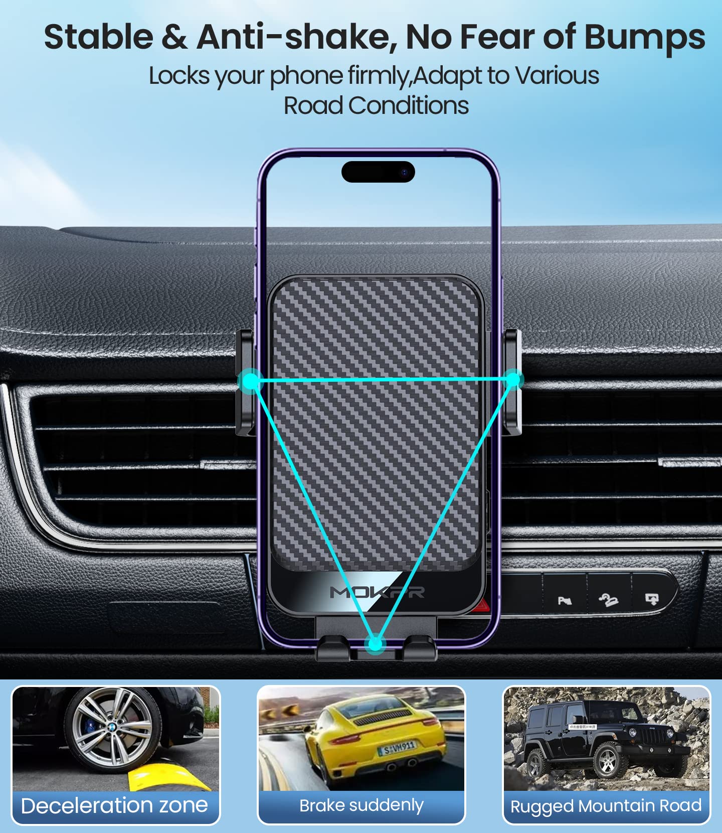 MOKPR broad compatibility with iPhone and Galaxy phones