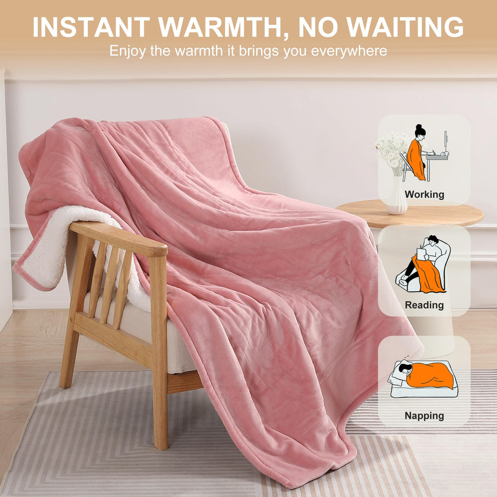 Molatink heated throw ideal gift for housewarmings and holidays.