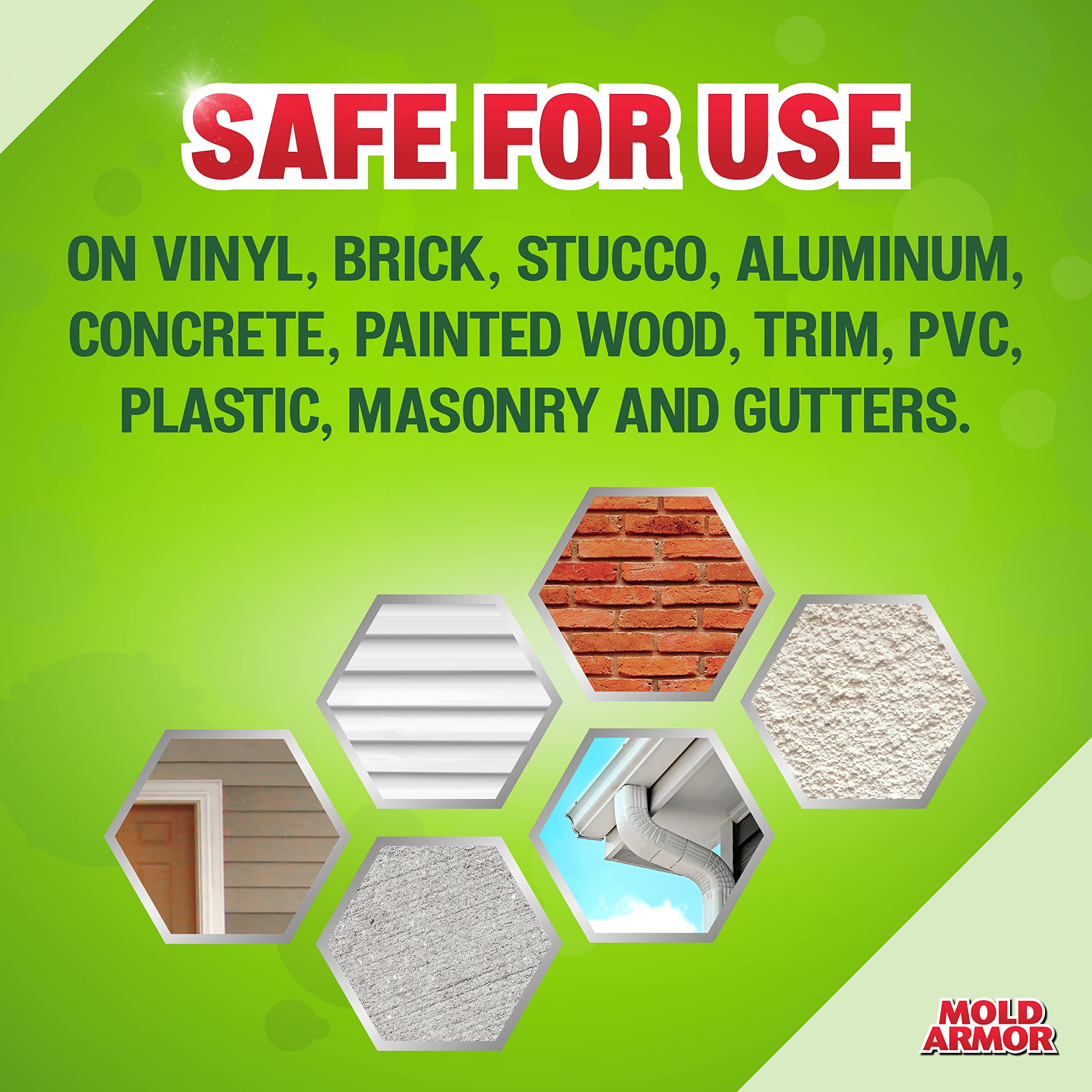 Mold Armor 64oz E-Z House cleaning brick surfaces effectively.