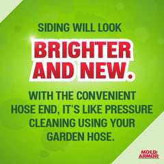 Mold Armor 64oz E-Z House spray application on exterior surfaces.
