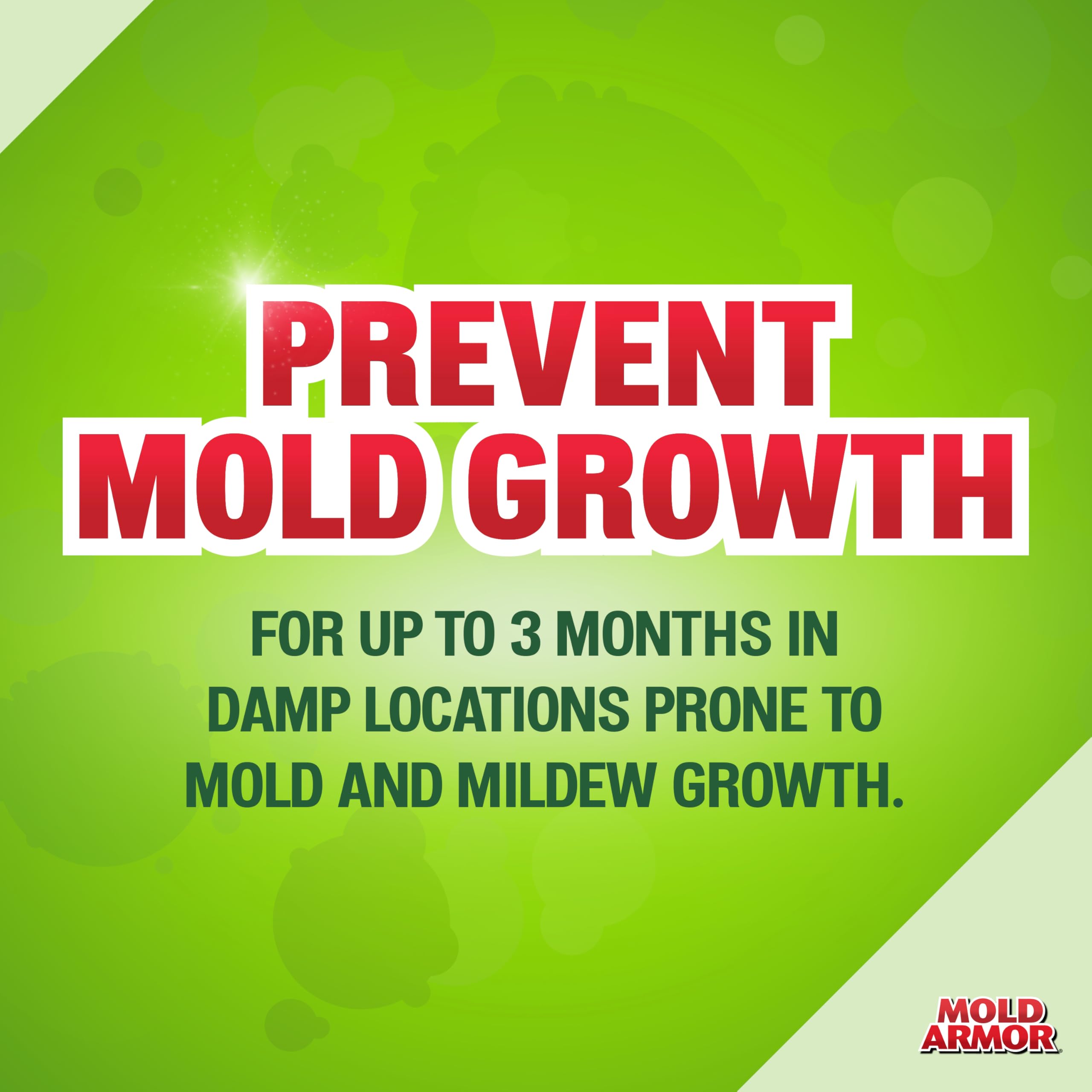 Mold Armor Mold Blocker drying after application creates mold-resistant surface
