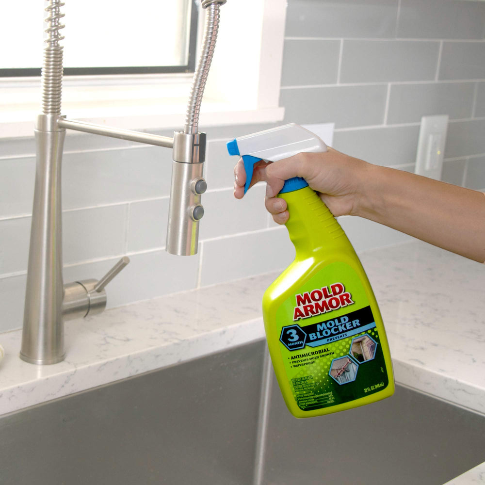 Mold Armor Mold Blocker safety information label for household use