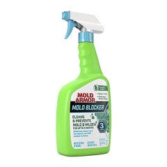 Mold Armor Mold Blocker spray application on tile ready to prevent mold