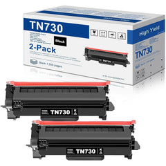 MOLIMER TN730 black toner 2-pack for high-volume printing