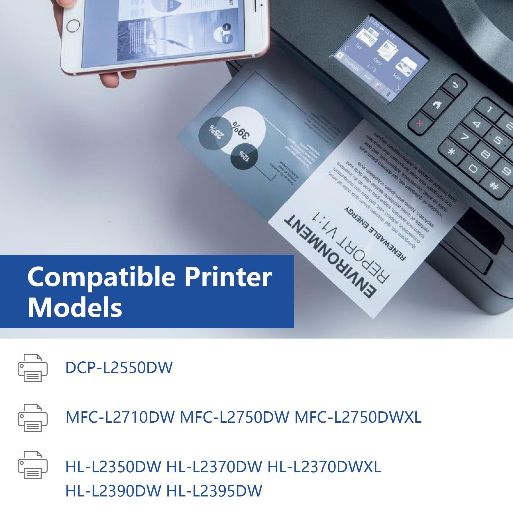 MOLIMER TN730 high-yield toner for Brother DCP-L2550DW