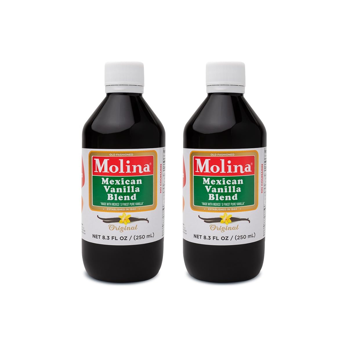 Molina Vanilla Blend bottle ready for baking with rich aroma and versatility