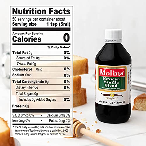 Molina Vanilla Blend poured over marinades and savory dishes