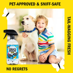 Molly's Suds label close-up highlights safe, USA-made formulation.